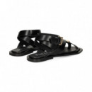 ESCLAVA CRUZADA PIEL NEGRO