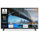 Televisor Smart TV LED HD Thomson 24" con Wi-Fi, Bluetooth y Adaptador 12V
