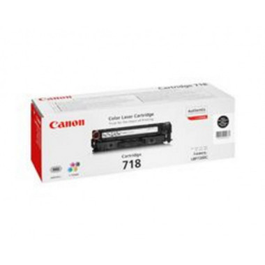 Toner Canon Laser 718BK Negro 3400 P&aacute;ginas (2662B002)