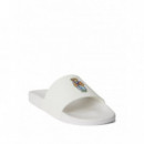 POLO RALPH LAUREN - POLO SLIDE-SANDALS-SLIDE - WHITE BEACH SHOP BEAR - 809P09762001/WHITE BEACH SHOP BEAR