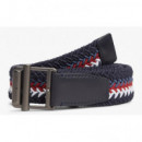 TOMMY HILFIGER - Roller Buckle Webbing 3.5 Belt - DW6 - F|AM0AM14187/DW6