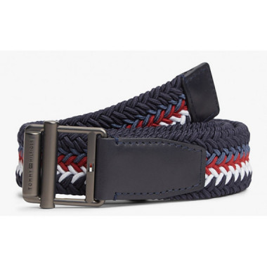 TOMMY HILFIGER - Roller Buckle Webbing 3.5 Belt - DW6 - F|AM0AM14187/DW6