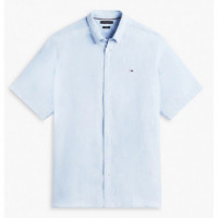 TOMMY HILFIGER - Bt Pigment Dyed Linen Rf Shirt S/s - C1O - F|MW0MW44078/C1O
