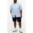 TOMMY HILFIGER - BT PIGMENT DYED LINEN RF SHIRT S/S - C1O - F|MW0MW44078/C1O