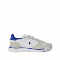 POLO RALPH LAUREN - VARICK PP-SNEAKERS-LOW TOP LACE - BIANCO WHITE FOREST - 809P07565001/BIANCO WHITE FOREST