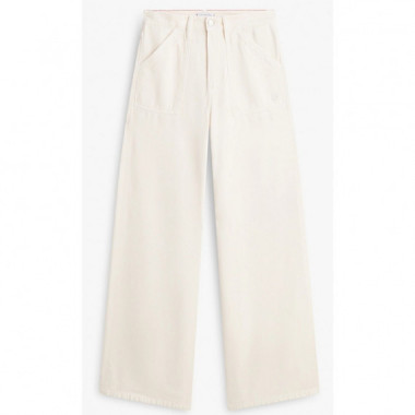 TOMMY HILFIGER - DNM SOFT ECRU 70'S WIDE LEG HW - 1CD - F|WW0WW49667/1CD