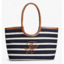 TOMMY HILFIGER - TH ELEV SUMMER TOTE STRIPE - 0GY - F|AW0AW18400/0GY