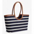 TOMMY HILFIGER - TH ELEV SUMMER TOTE STRIPE - 0GY - F|AW0AW18400/0GY