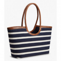 TOMMY HILFIGER - TH ELEV SUMMER TOTE STRIPE - 0GY - F|AW0AW18400/0GY