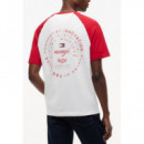 TOMMY HILFIGER - Th X CF1 Varsity Raglan Tee - Ybr - F|MN0MN00098/YBR