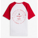 TOMMY HILFIGER - Th X CF1 Varsity Raglan Tee - Ybr - F|MN0MN00098/YBR