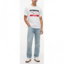 TOMMY HILFIGER - Th X CF1 Chevron Tee - Ybr - F|MN0MN00101/YBR