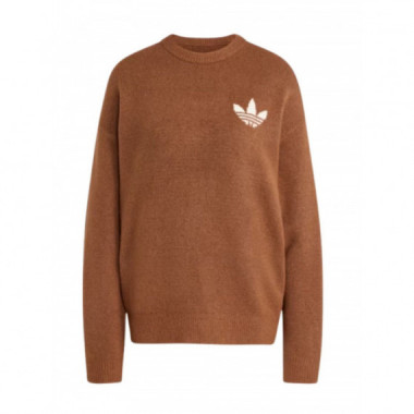 ADIDAS ORIGINALS - Knitted Sweater - Preloved Brown - KF2340/PRELOVED Brown