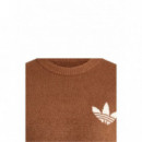 ADIDAS ORIGINALS - Knitted Sweater - Preloved Brown - KF2340/PRELOVED Brown