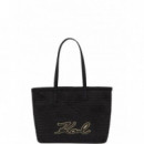 KARL LAGERFELD - k/signature braid md tote - 1av - B2W30205/1av