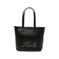 KARL LAGERFELD - k/signature braid md tote - 1av - B2W30205/1av