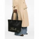 KARL LAGERFELD - k/signature braid md tote - 1av - B2W30205/1av