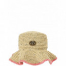 KURT GEIGER - chelsea raffia bucket hat - 41 - 5631440449/41