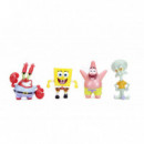 Set 4 figuras Bob Esponja