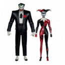 Figuras Harley Quinn y el Jocker Batman la serie animada DC