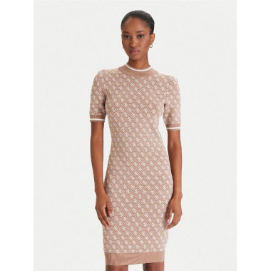 Vestido Guess Estampado Marron