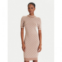 Vestido Guess Estampado Marron