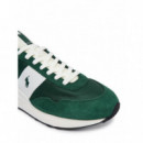 TRAIN 89 RIB-SNEAKERS-LOW TOP LACE GREEN