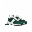 TRAIN 89 RIB-SNEAKERS-LOW TOP LACE GREEN