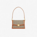 Flap Shoulder Bag Natural Noir Tan  LACOSTE