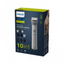 PHILIPS Kit 10 En 1 Afeitadora de Barba Cuerpo Y Cortapelo Series 5 MG5920/15 Recargable Lavable