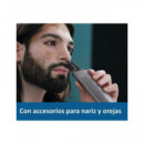 PHILIPS Kit 10 En 1 Afeitadora de Barba Cuerpo Y Cortapelo Series 5 MG5920/15 Recargable Lavable