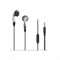 FONESTAR Auricular Estereo Cable Jack 3.5 FA-388M Con Microfono Plateado