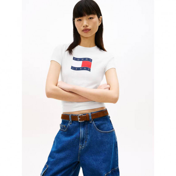 TJW SLIM WAVY FLAG TEE EXT ECRU