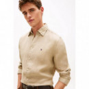 PIGMENT DYED LI SOLID RF SHIRT SANDALWOO