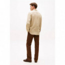 PIGMENT DYED LI SOLID RF SHIRT SANDALWOO