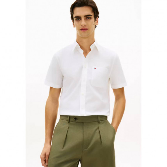 LIGHT OXFORD SOLID SS BD SHIRT WHITE