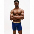 3P Boxer Brief Wb Ptch Blu/arc Aqu/des  TOMMY HILFIGER