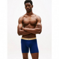 3P Boxer Brief Wb Ptch Blu/arc Aqu/des  TOMMY HILFIGER