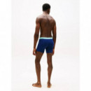 3P Boxer Brief Wb Ptch Blu/arc Aqu/des  TOMMY HILFIGER