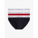 3P BRIEF TH WHT/ MED RED/ DSRT SKY