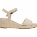 MID WOVEN WEDGE ESPAD FRINGE CLASSIC BEI