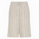 Bermudas Shorts ICHI Linno Brown Stripe