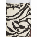 Faldas Falda ICHI Linno Graphic Animal White