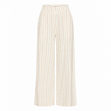 Pantalones ICHI Linno Brown Stripe