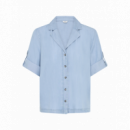 B-Young Blusas y Camisas Camisa B.YOUNG Kosmo Turn Up Light Blue Denim