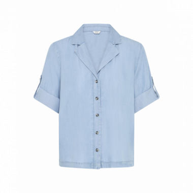B-Young Blusas y Camisas Camisa B.YOUNG Kosmo Turn Up Light Blue Denim