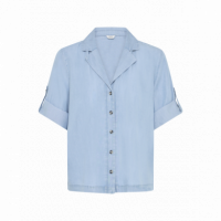 B-Young Blusas y Camisas Camisa B.YOUNG Kosmo Turn Up Light Blue Denim