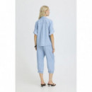 B-Young Blusas y Camisas Camisa B.YOUNG Kosmo Turn Up Light Blue Denim