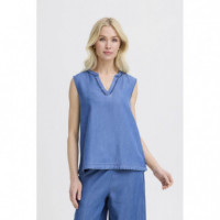 B-Young Blusas y Camisas Camisa B.YOUNG Kosmo Mid Blue Denim