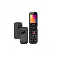 SUNSTECH Telefono Movil CELT19 Negro Dual Sim Teclas Grandes Boton SOS,Camara
